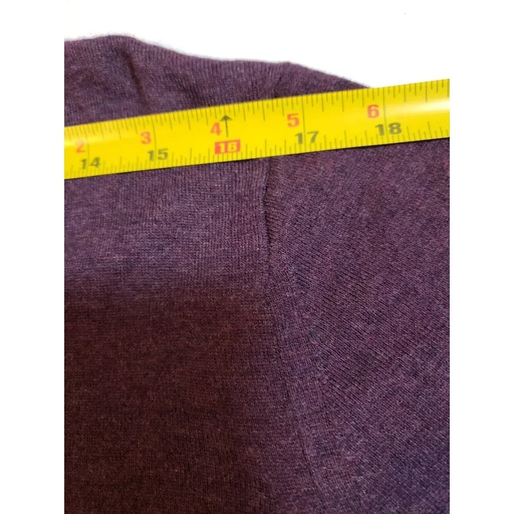 Ted Baker Mens Purple V-Neck Sweater wool silk‎ cashmere Size 5